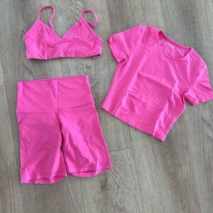 Aritzia set Cosmo pink s